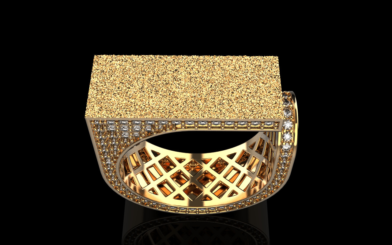 Lightweight fashion ring model 775 3D print model_39