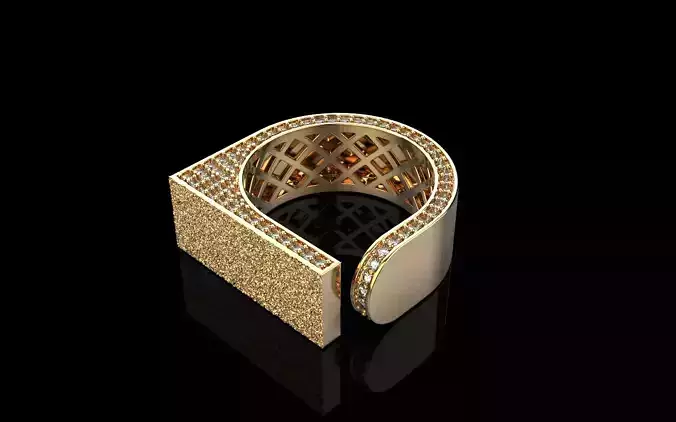 Lightweight fashion ring model 775 3D print model Lightweight fashion ring model 775 3D print model