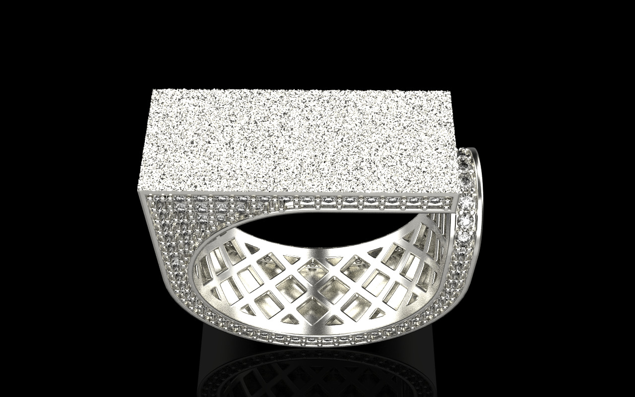 Lightweight fashion ring model 775 3D print model_44