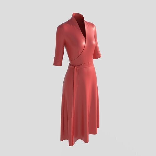 Red Dress 3D model