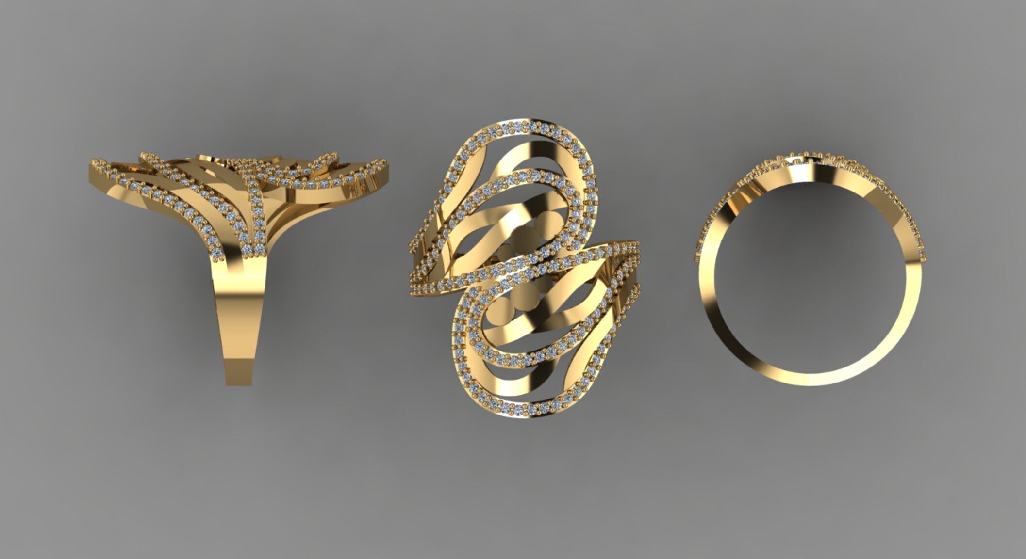 beautiful ring 3D print model_1