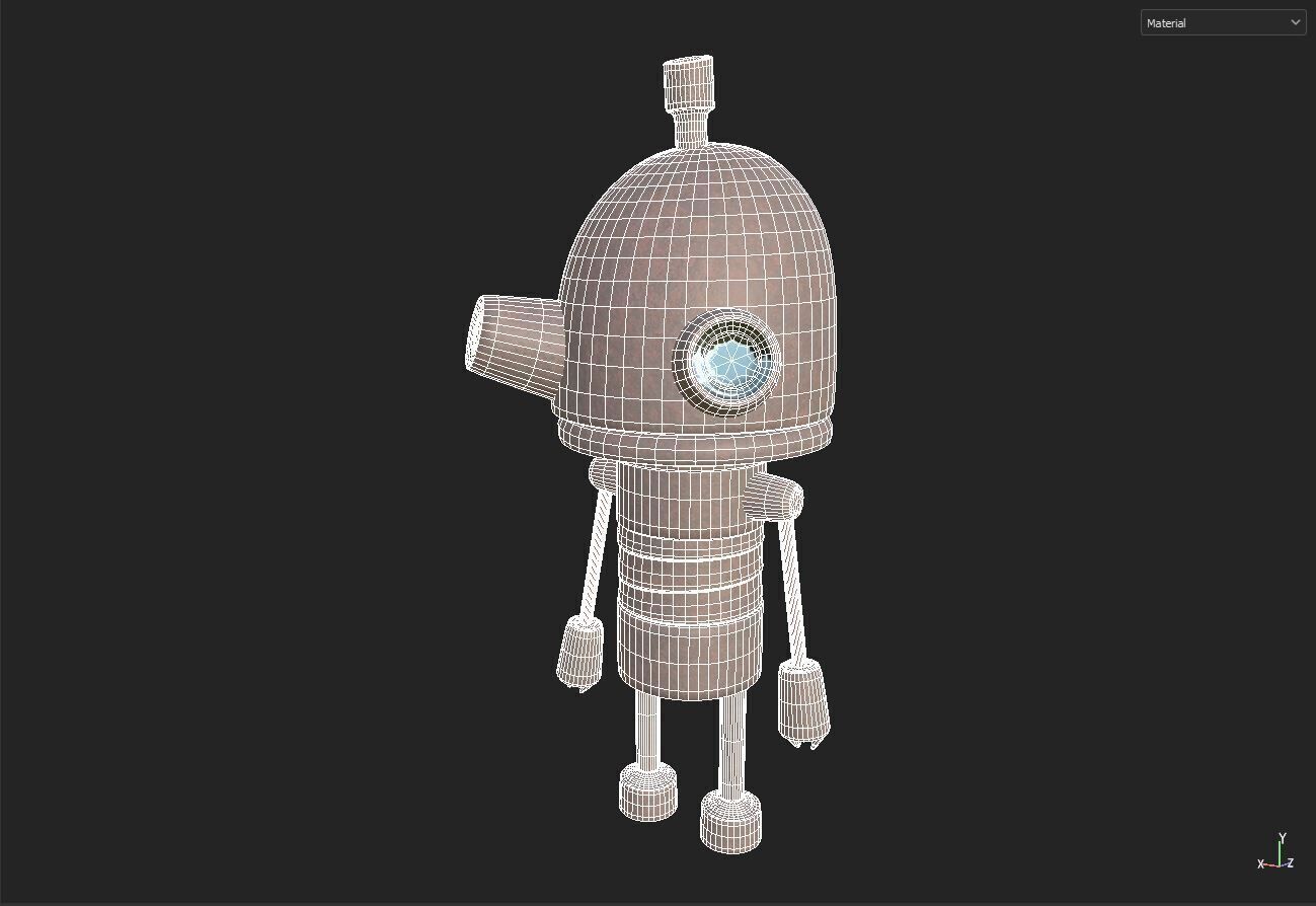Robot Toy 3D model_6