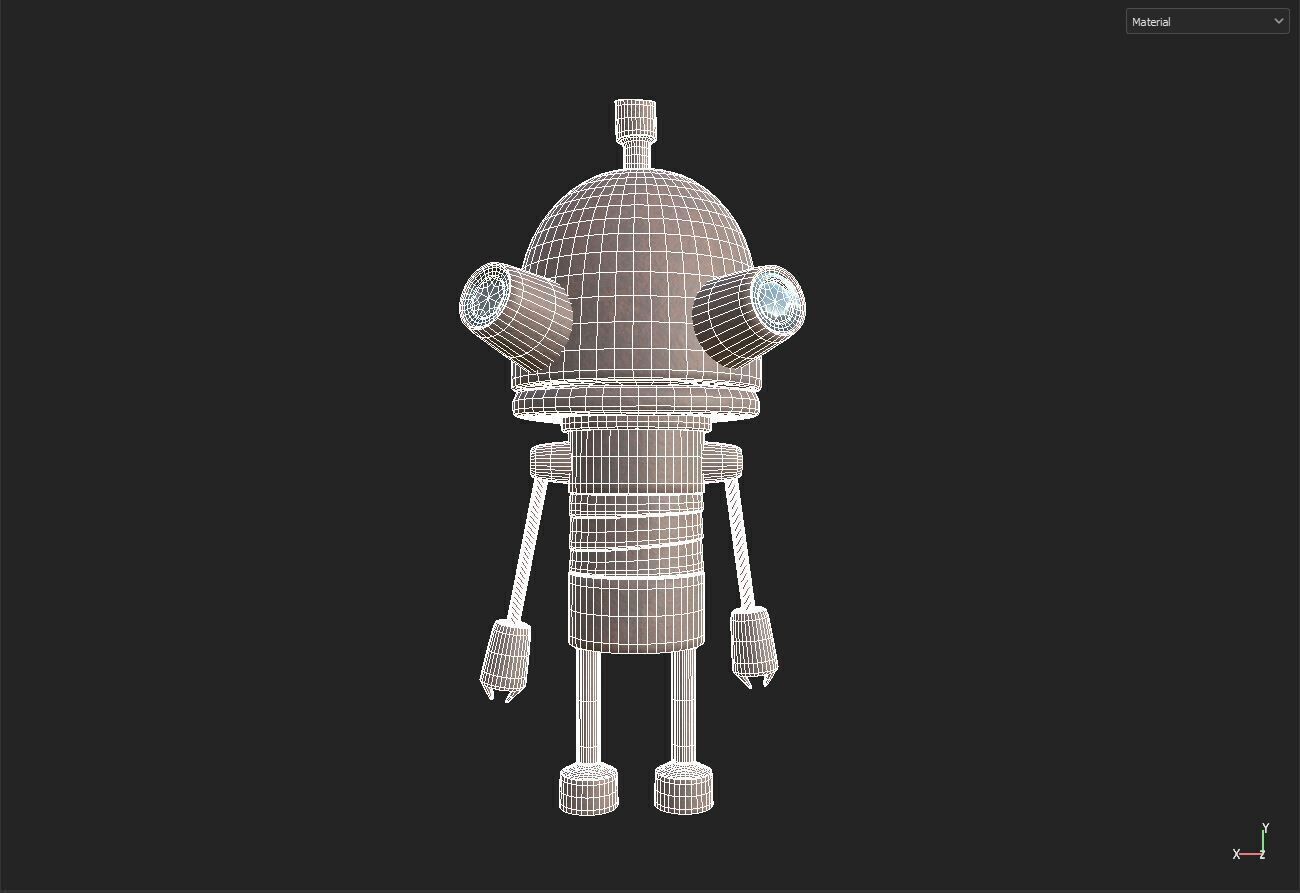 Robot Toy 3D model_7