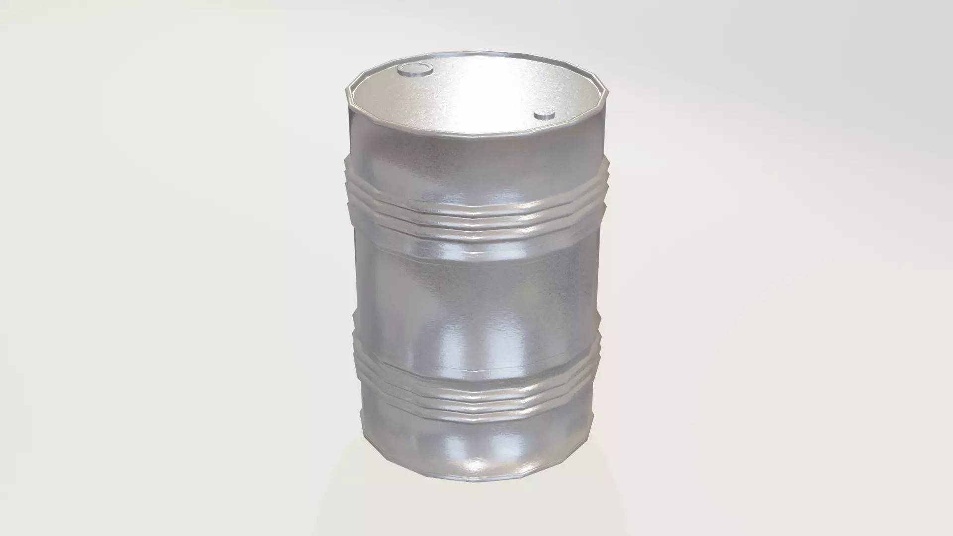 Oil Drum 01 Low-poly 3D model_0