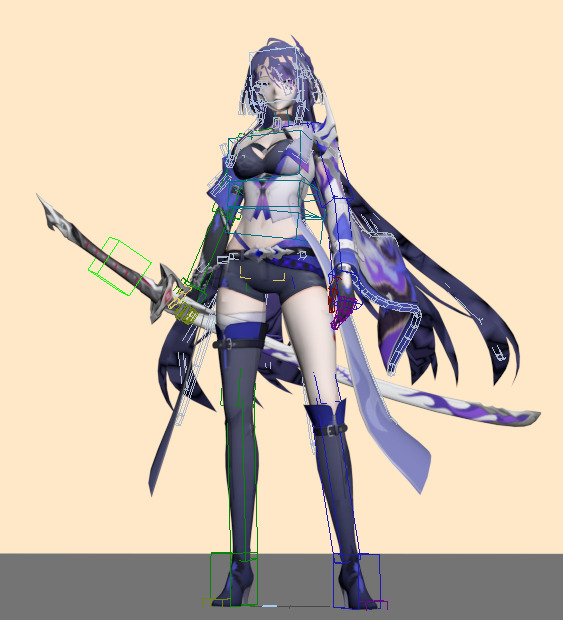 Game character beauty hand 3D model 3D print model_1