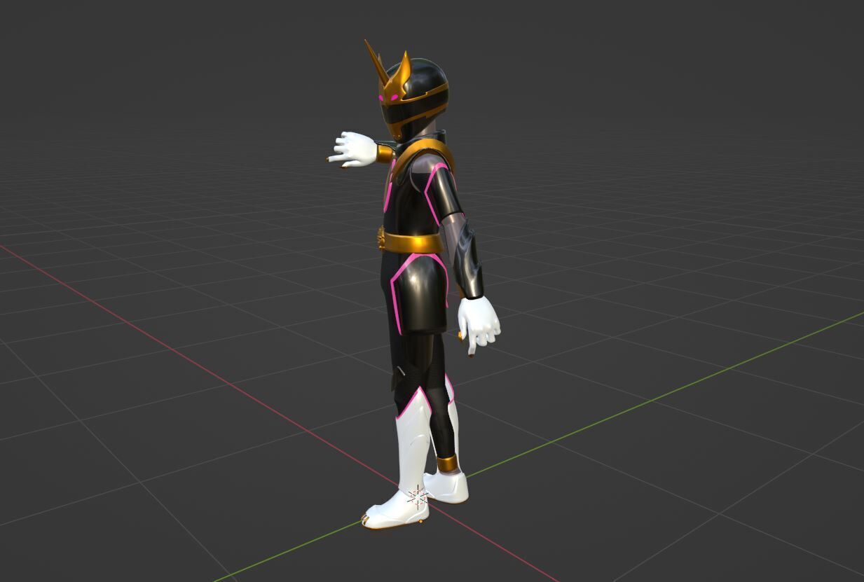 GozyuUnicorn  - No1 Sentai Gozyuger 3D model_6