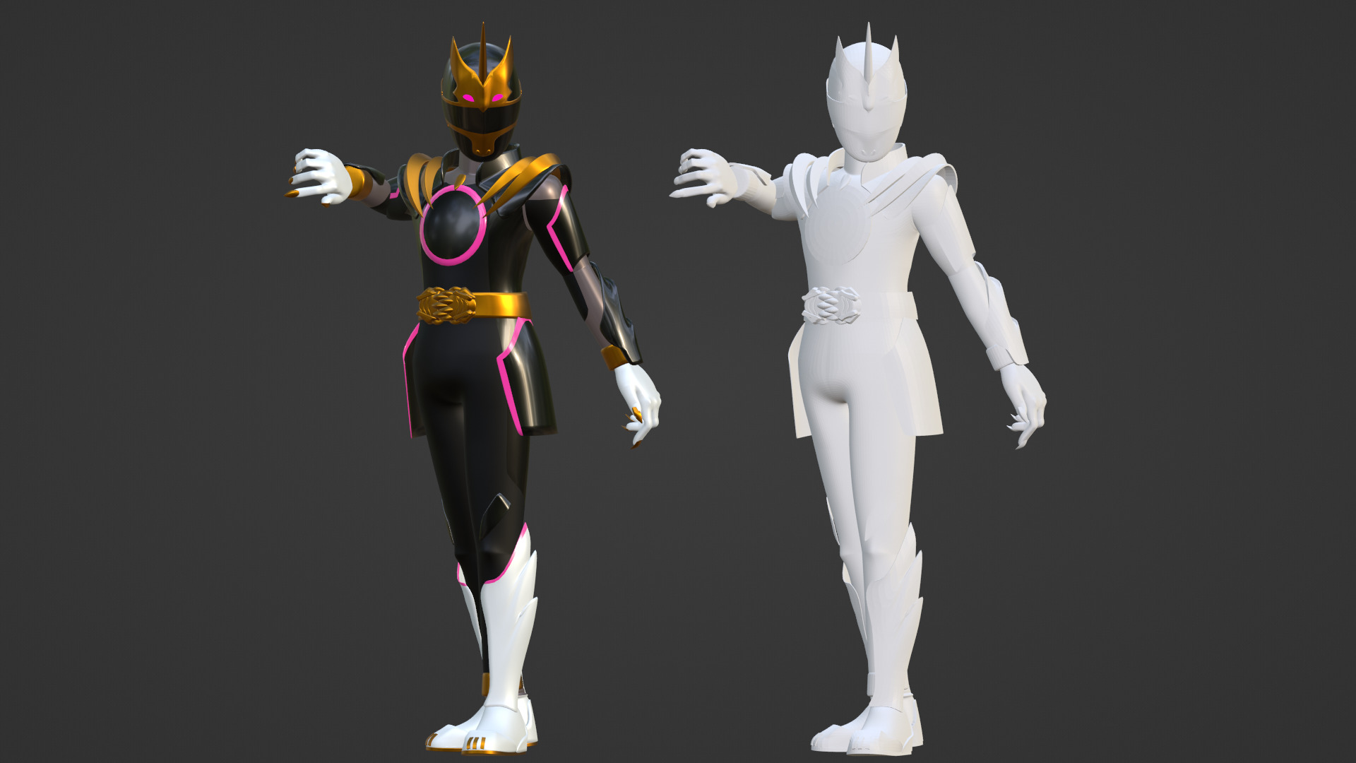 GozyuUnicorn  - No1 Sentai Gozyuger 3D model_17