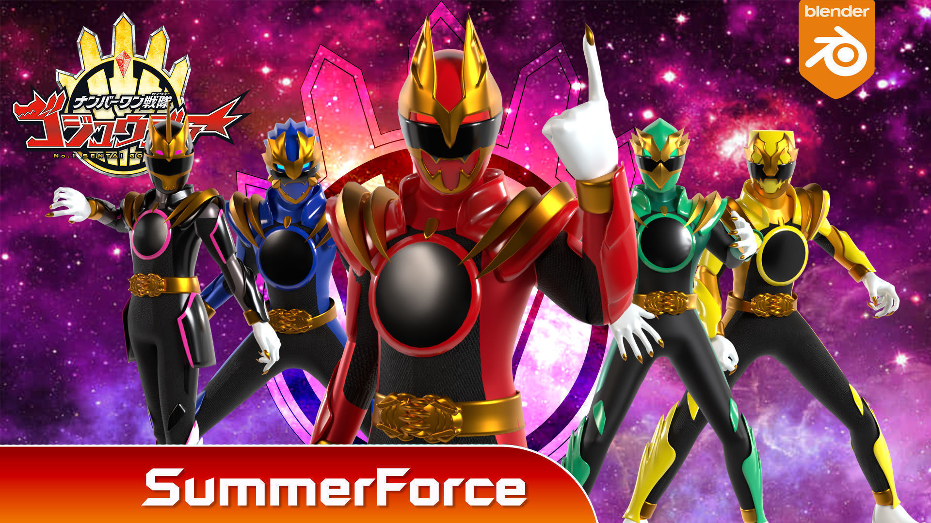 No1 Sentai Gozyuger 3D Model Collection_4