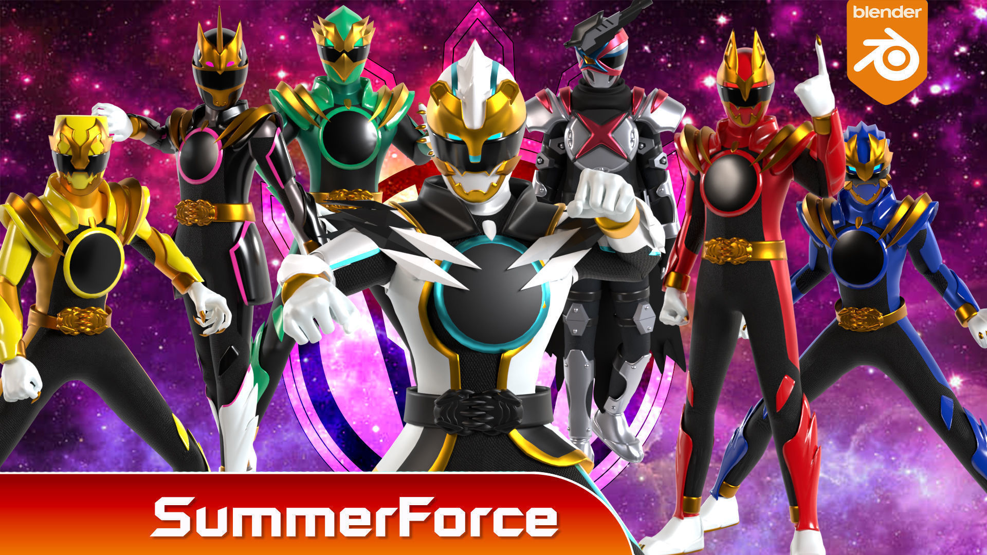 No1 Sentai Gozyuger 3D Model Collection_1