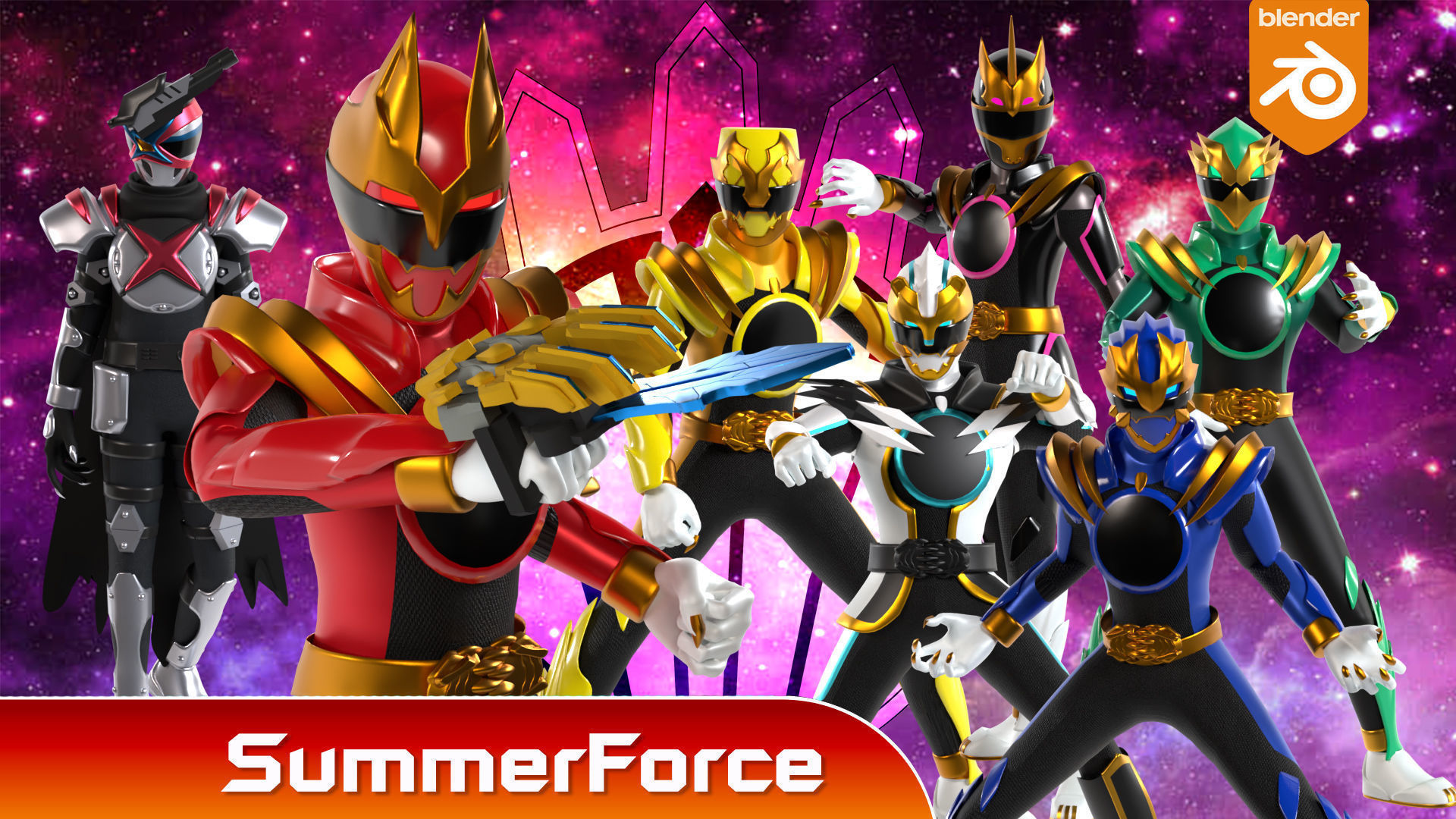No1 Sentai Gozyuger 3D Model Collection_3
