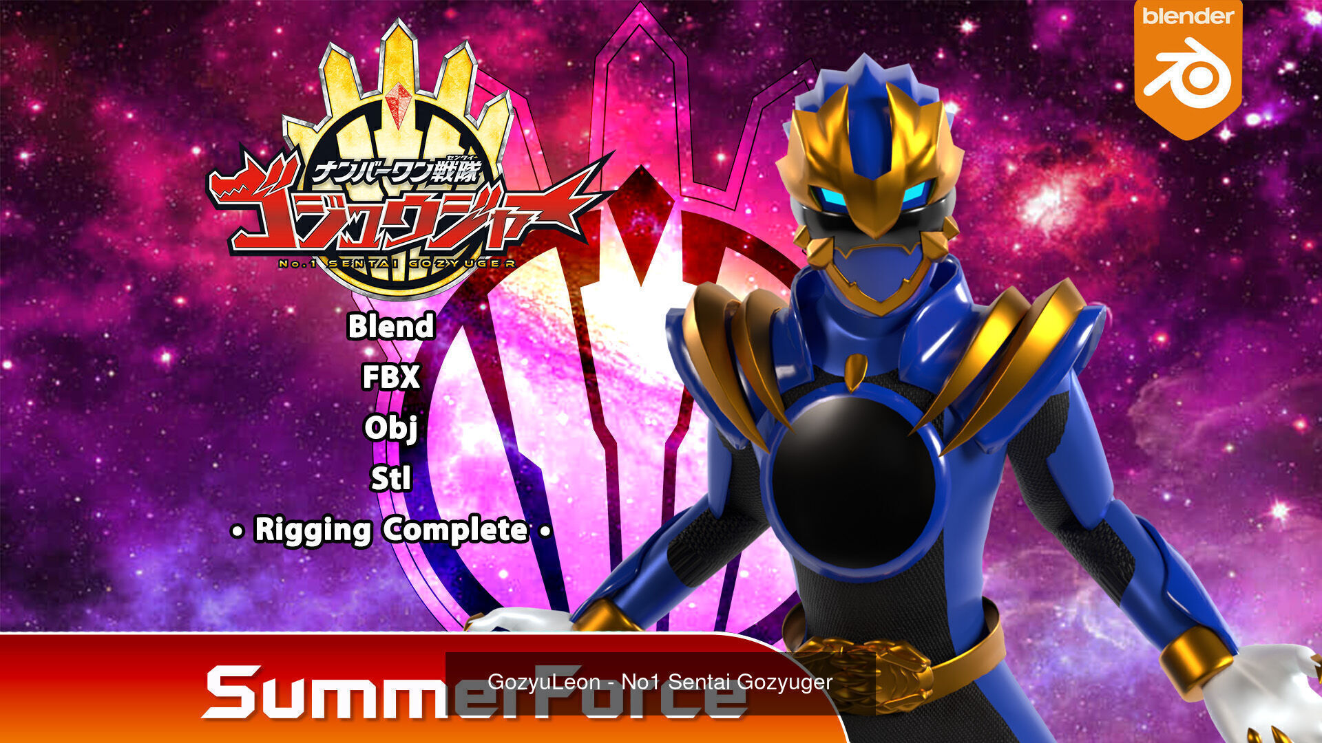 No1 Sentai Gozyuger 3D Model Collection_8