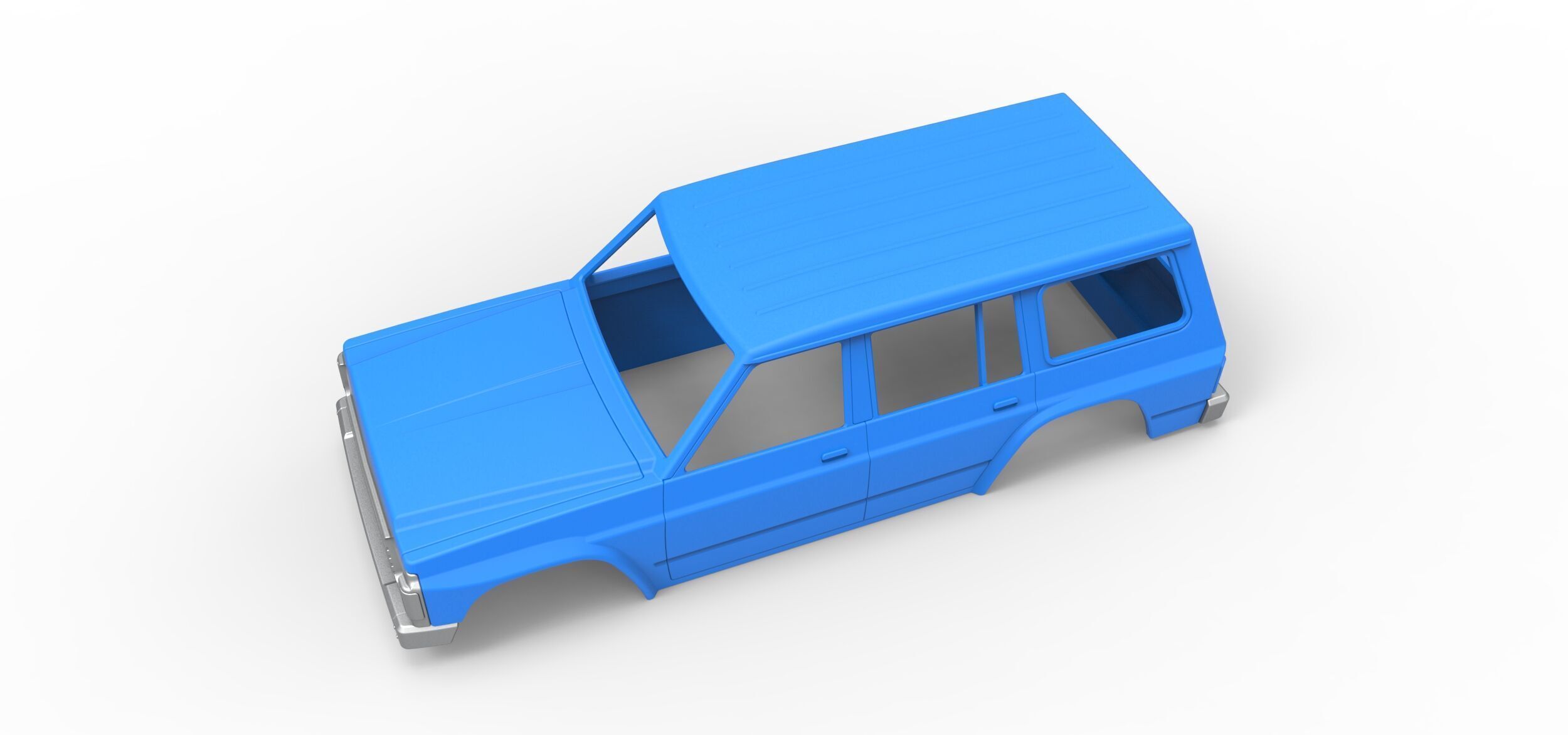 Shell of vintage SUV Version 2 Scale 1 to 25 3D print model_1