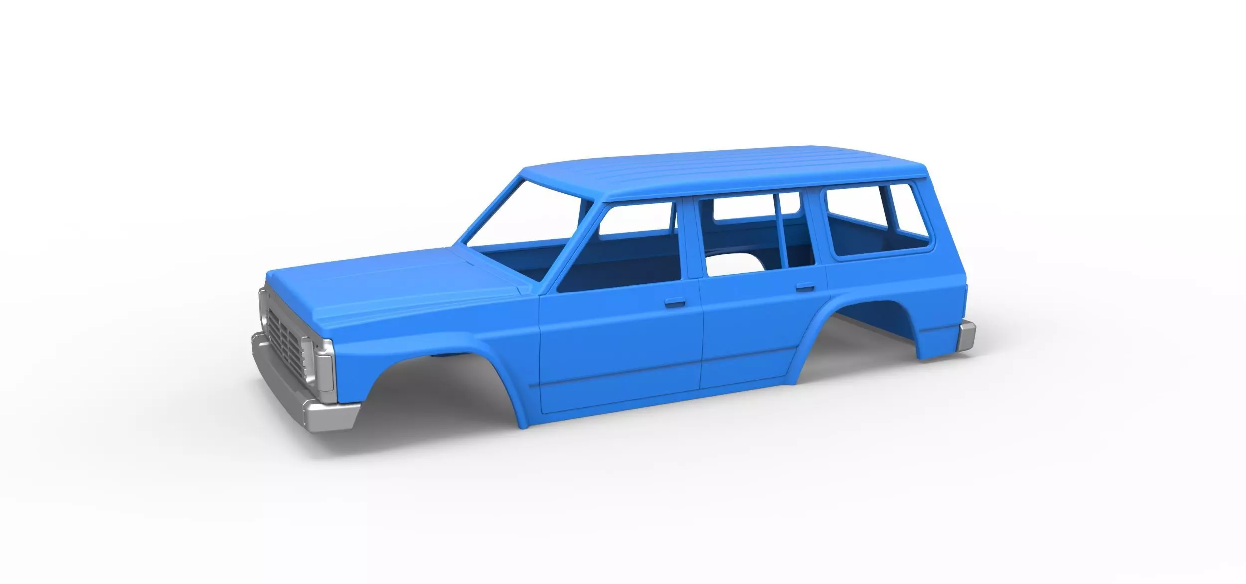 Shell of vintage SUV Version 2 Scale 1 to 25 3D print model_0
