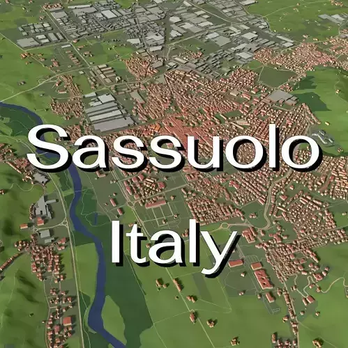 Sassuolo Italy - city and urban 3D model