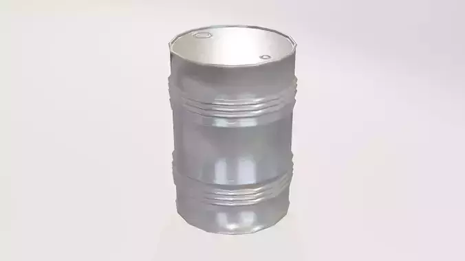 Lowpoly Oil Drum 01 Low-poly 3D model