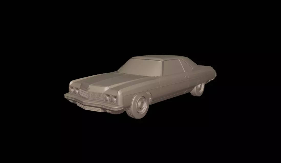 chevrolet caprice convertible 1973 3D print model_0