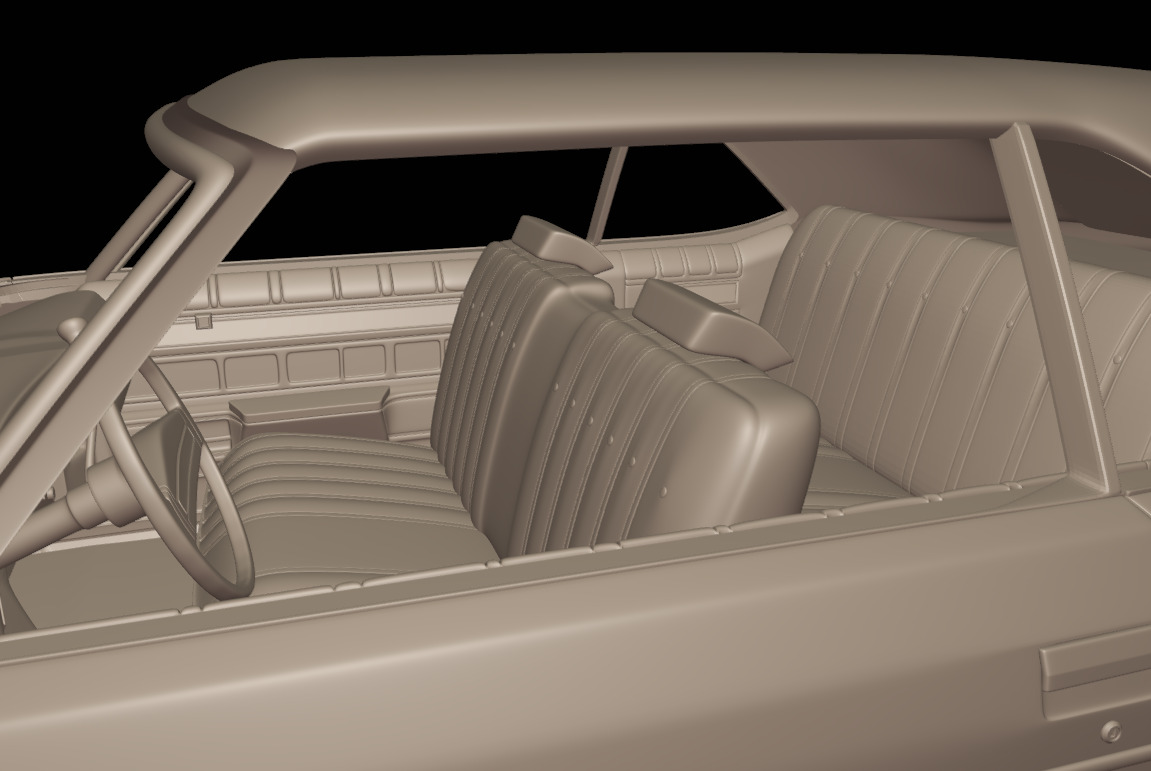 chevrolet caprice convertible 1973 3D print model_7