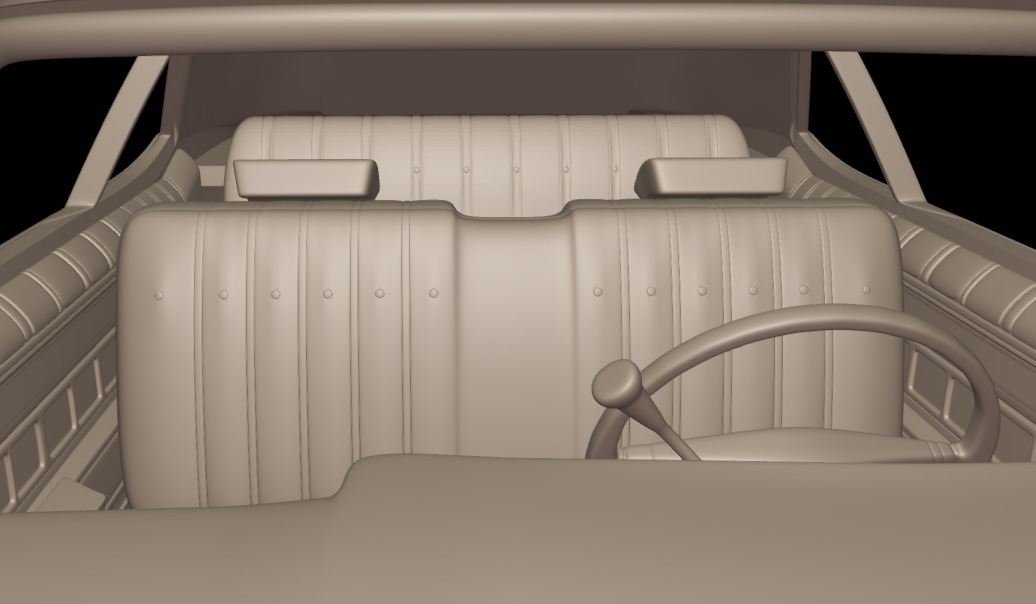 chevrolet caprice convertible 1973 3D print model_9