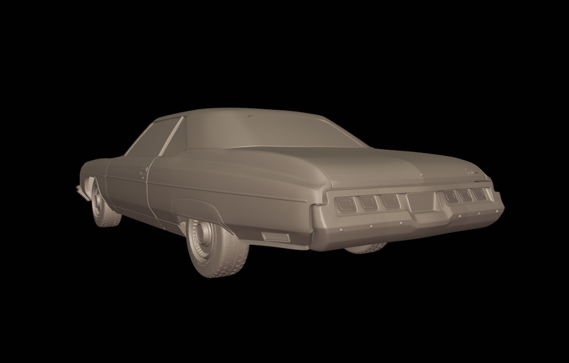 chevrolet caprice convertible 1973 3D print model_5