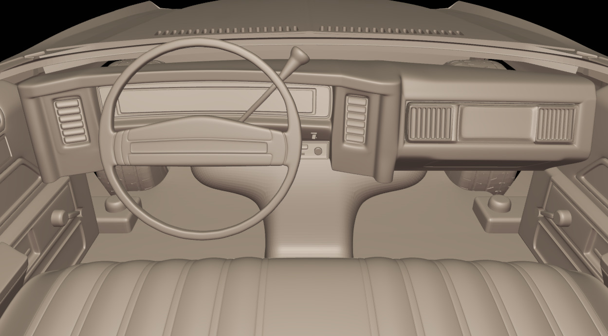 chevrolet caprice convertible 1973 3D print model_12