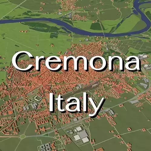 Cremona Italy - city and urban 3D model
