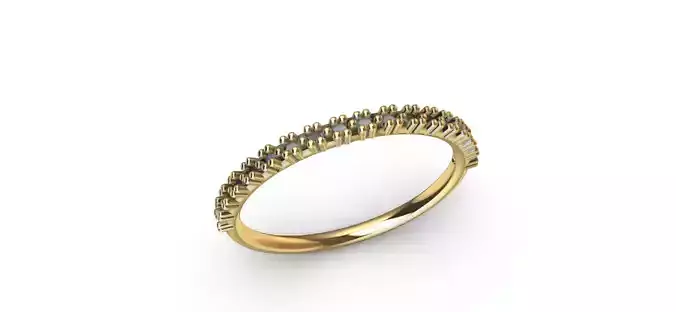 Anillo solitario para dama-mujer -v- 3D print model