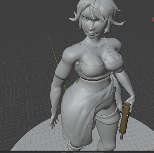 Estatua Luna 3D print model