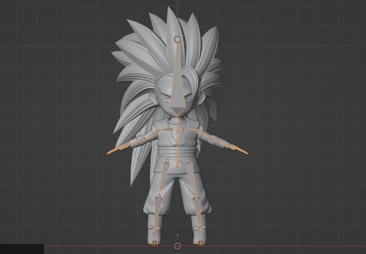 Goku Mini Super Saiyan 3 - Dragonball Daima 3D model_14