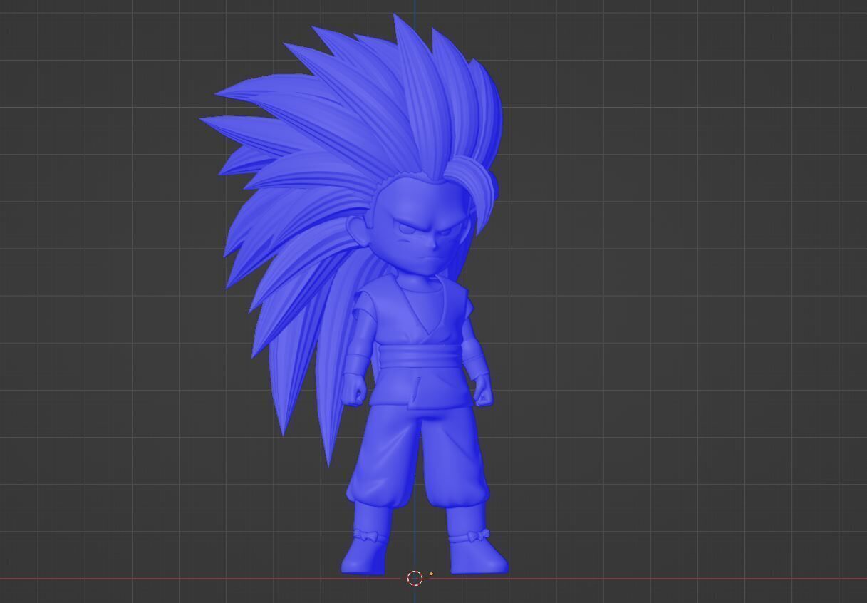 Goku Mini Super Saiyan 3 - Dragonball Daima 3D model_15