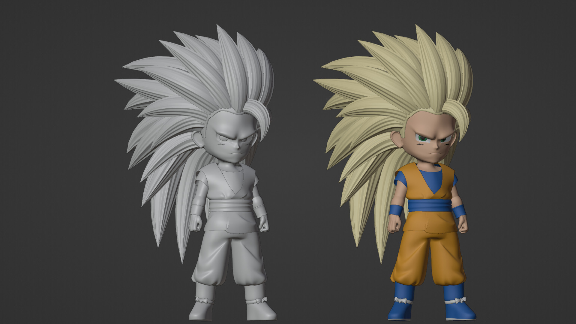 Goku Mini Super Saiyan 3 - Dragonball Daima 3D model_18