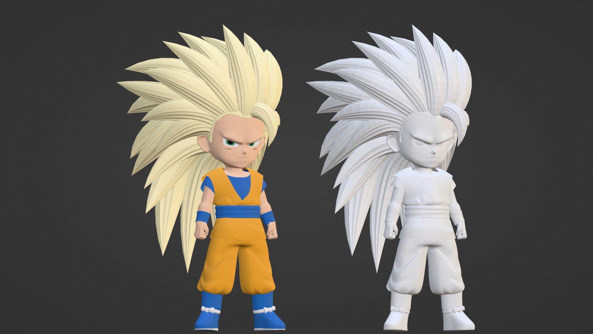 Goku Mini Super Saiyan 3 - Dragonball Daima 3D model_16