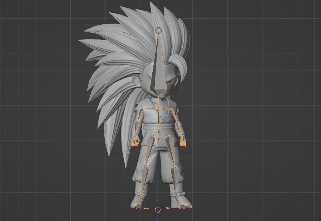 Goku Mini Super Saiyan 3 - Dragonball Daima 3D model_13