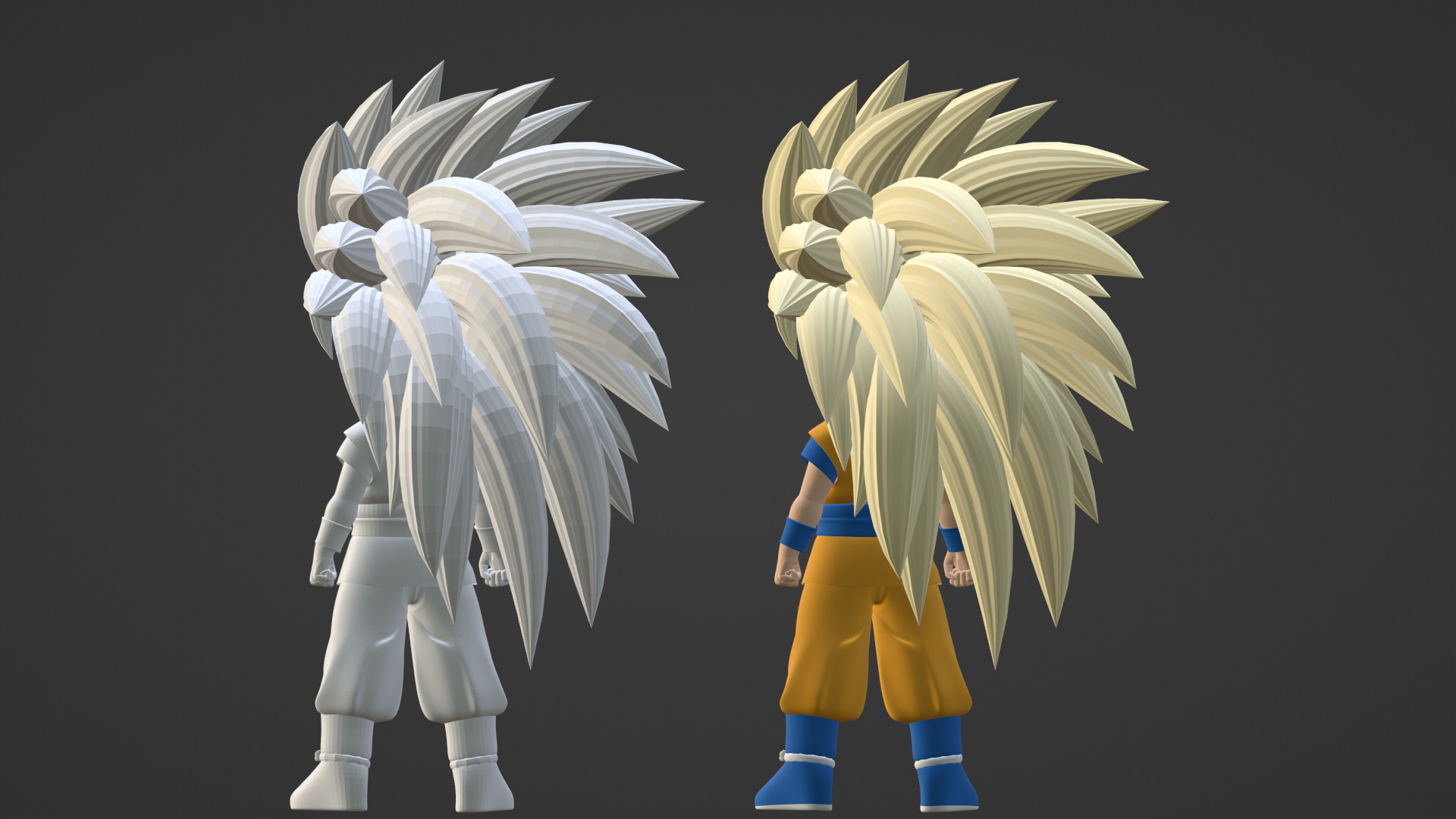 Goku Mini Super Saiyan 3 - Dragonball Daima 3D model_17