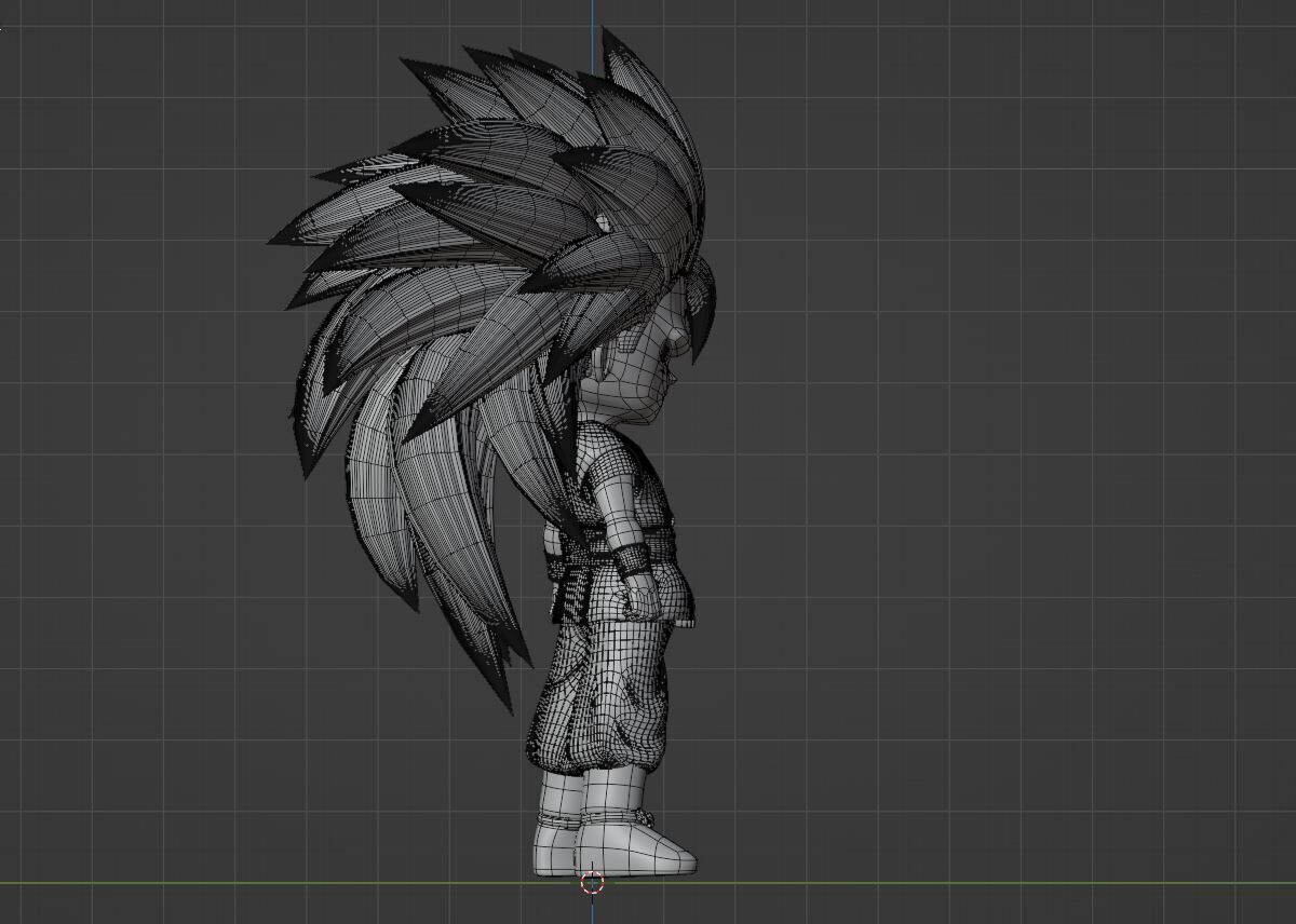 Goku Mini Super Saiyan 3 - Dragonball Daima 3D model_12