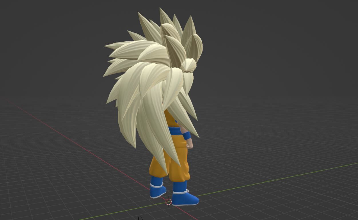 Goku Mini Super Saiyan 3 - Dragonball Daima 3D model_7