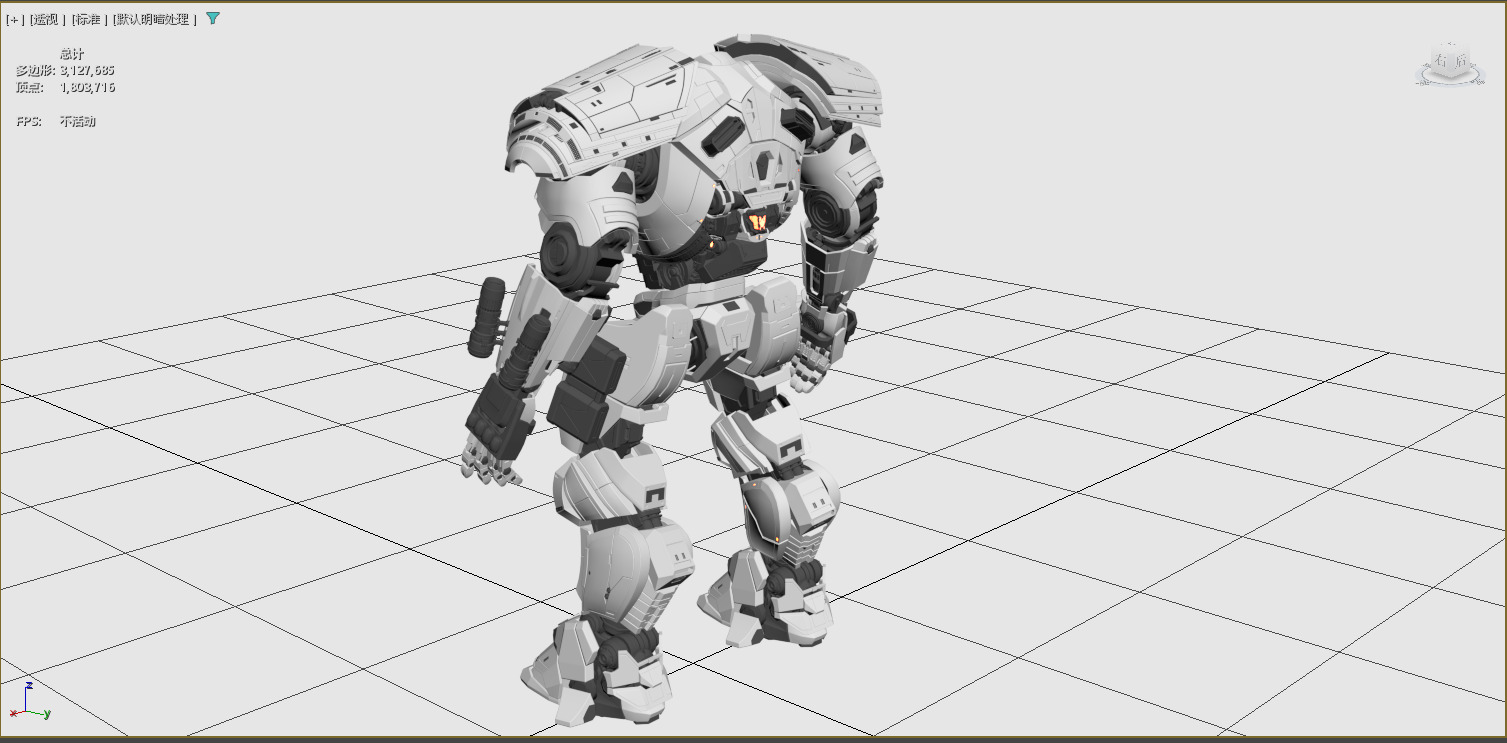 Science fiction robot 3D print model_1