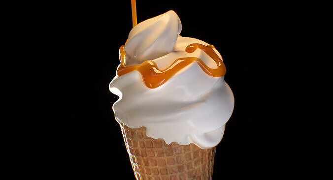 Ice Cream Simulation Animated 3D model 4