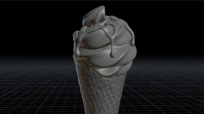 Ice Cream Simulation Animated 3D model 7
