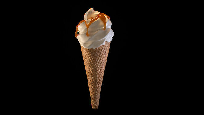 Ice Cream Simulation Animated 3D model 3