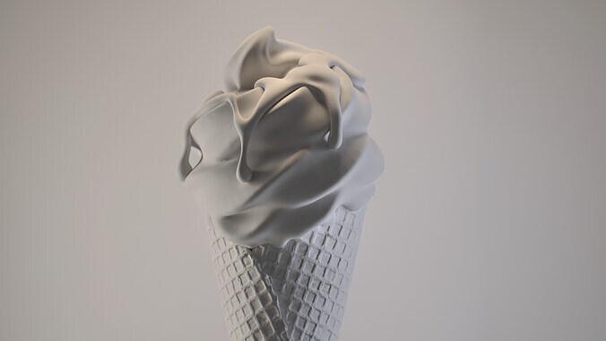 Ice Cream Simulation Animated 3D model 5