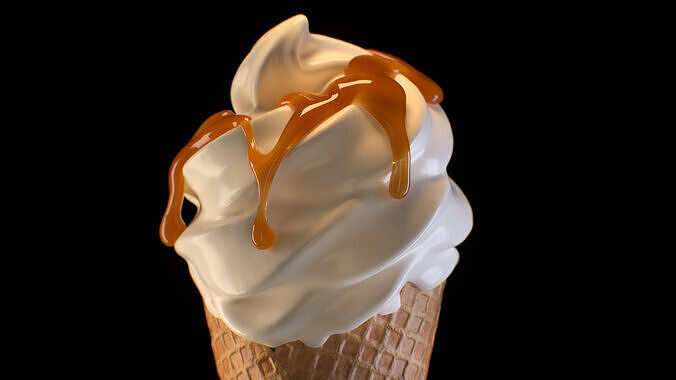 Ice Cream Simulation Animated 3D model 2