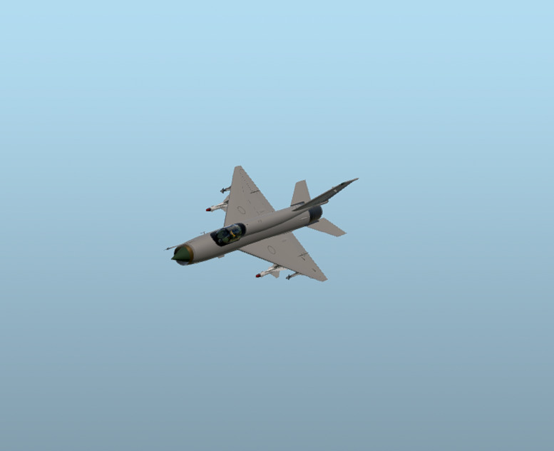 MiG-21 CGI 3D Model Low-poly 3D model_3