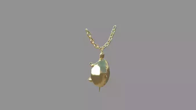  turtle pendant gold