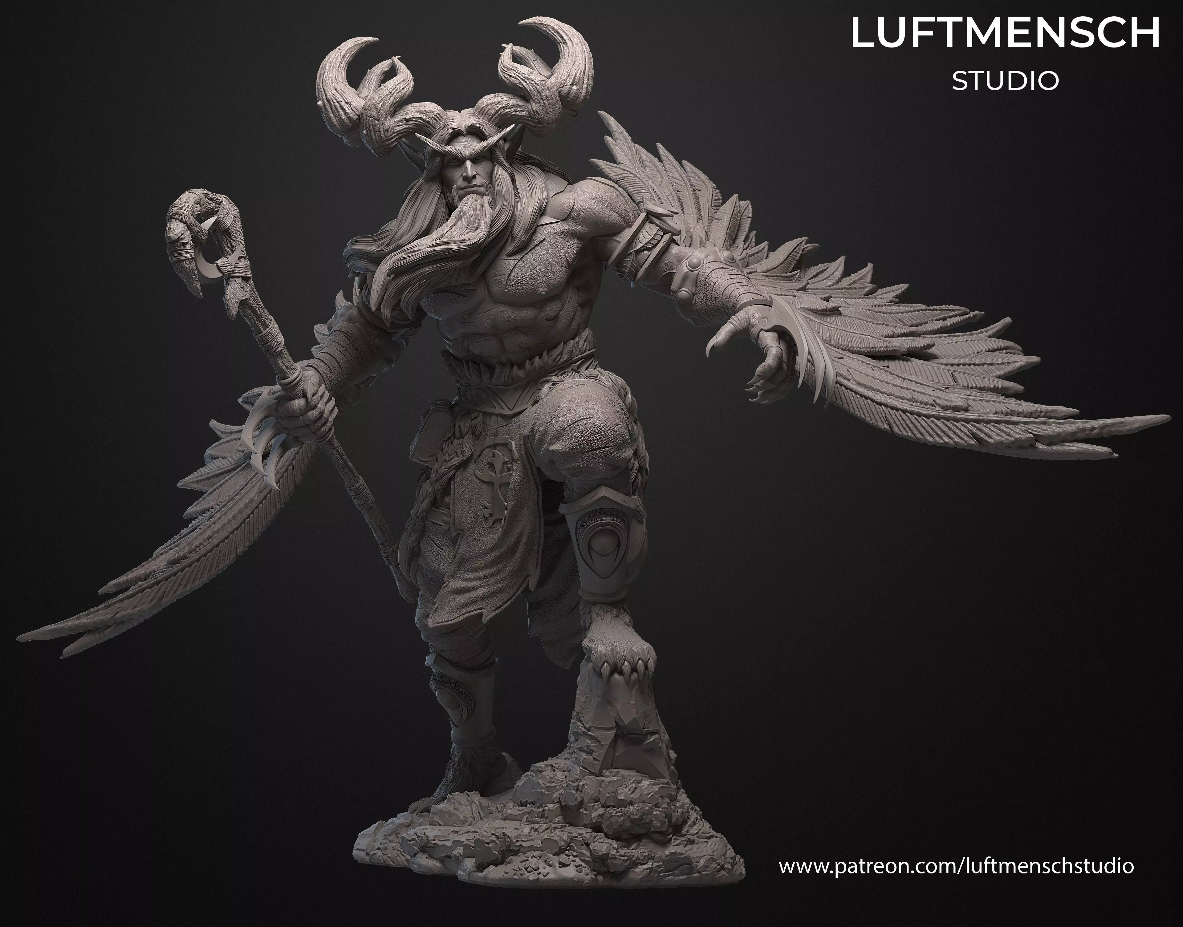 Malfurion Stormrage STL 3D print model
