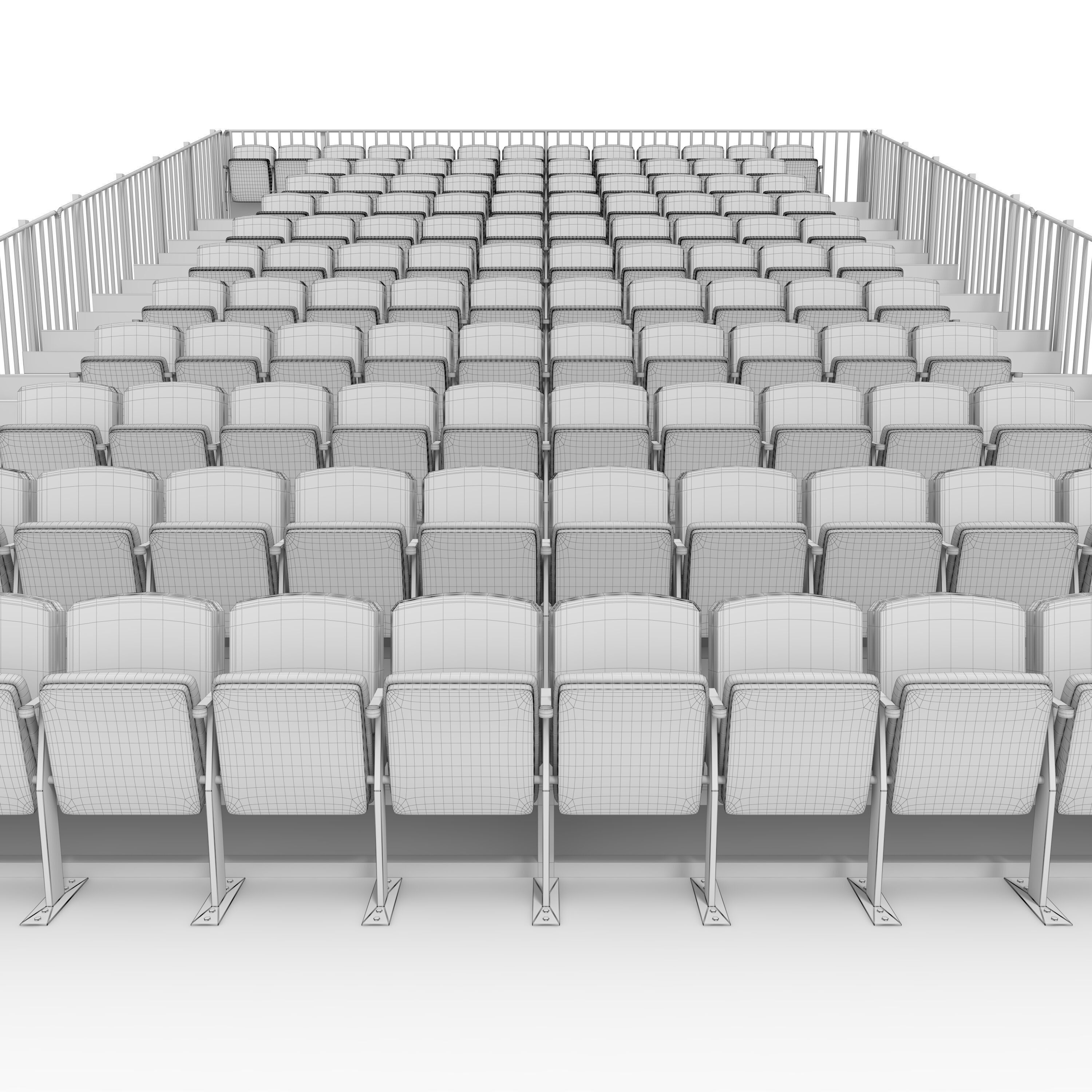 Bleachers 20 3D model_19
