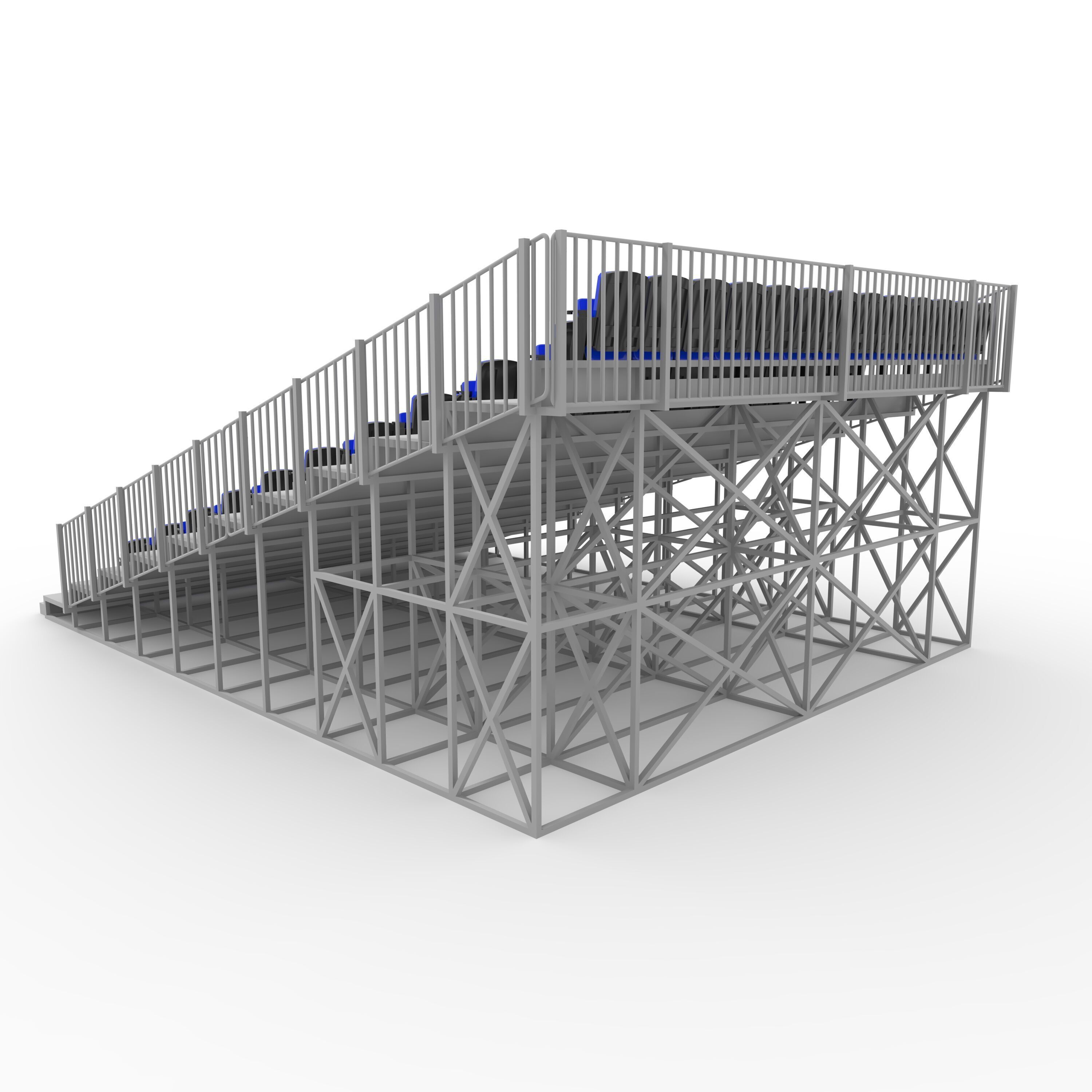 Bleachers 20 3D model_14