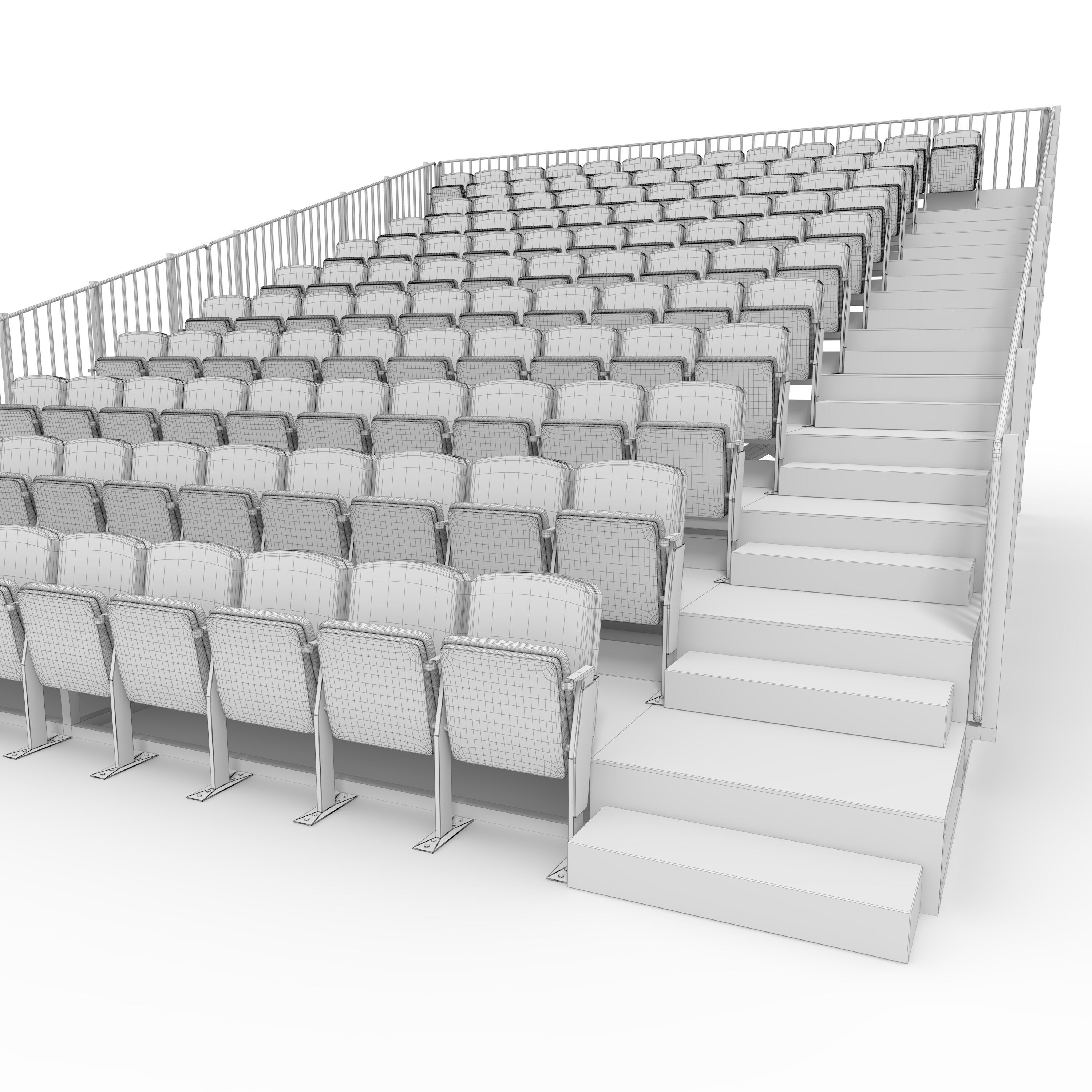 Bleachers 20 3D model_23