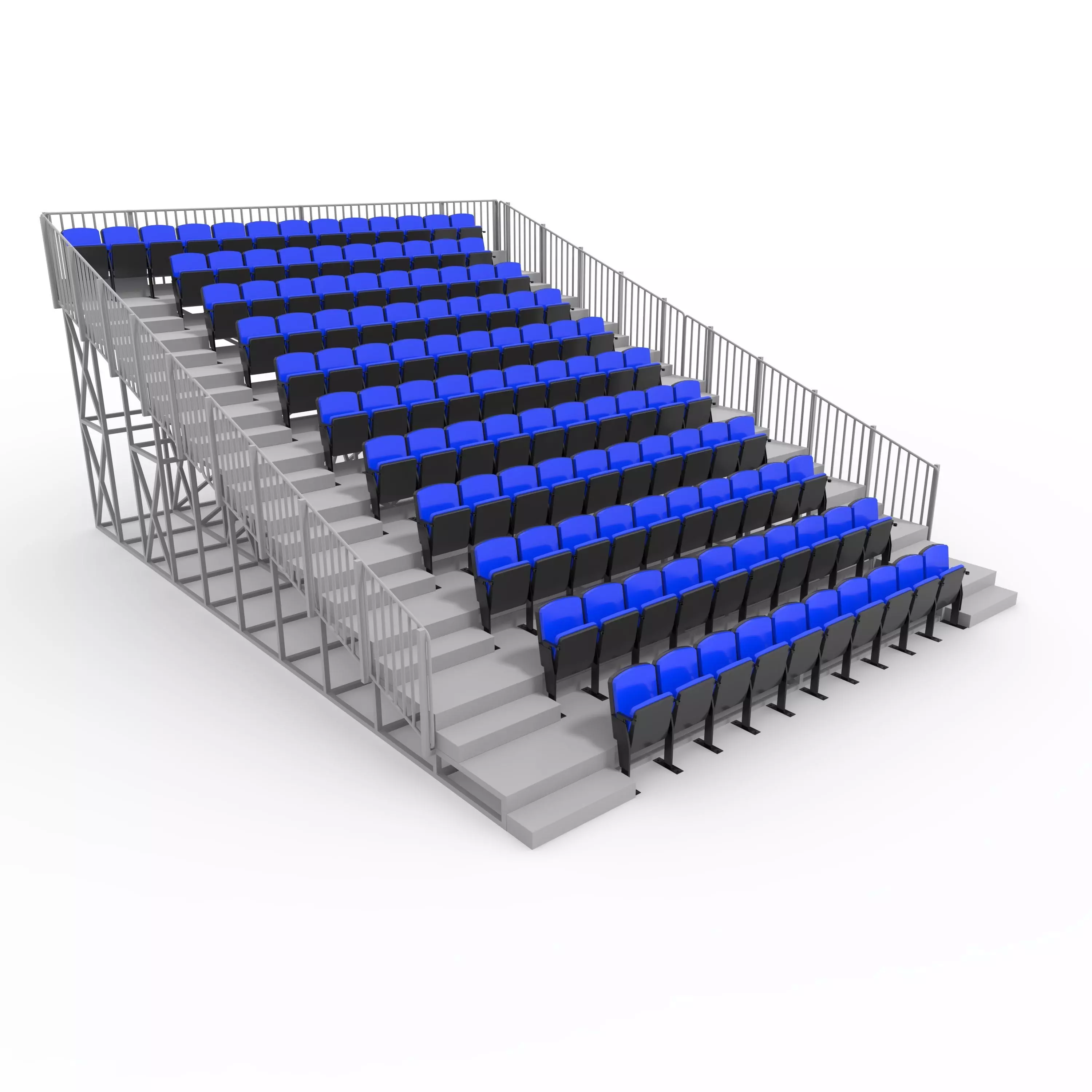 Bleachers 20 3D model_0
