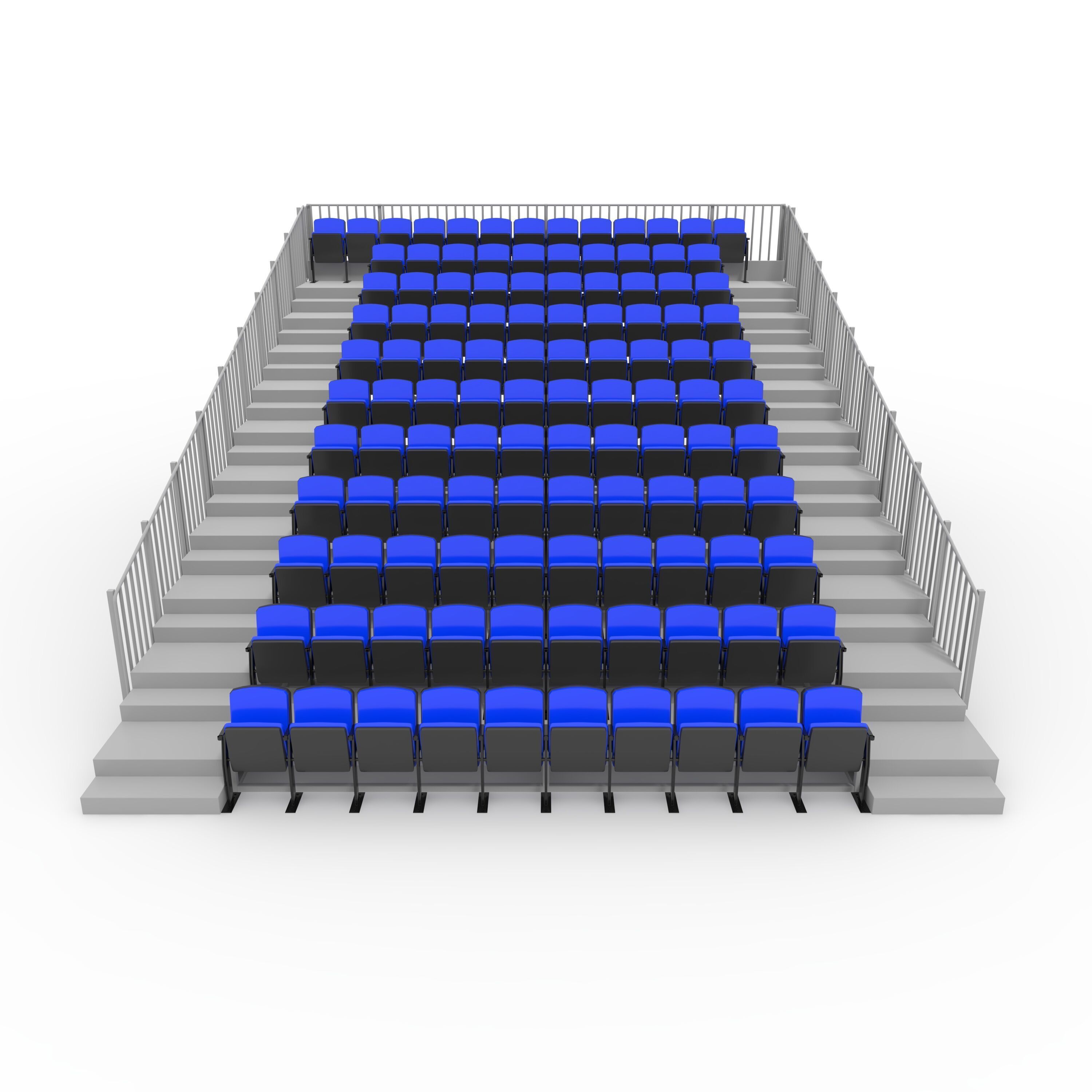 Bleachers 20 3D model_2