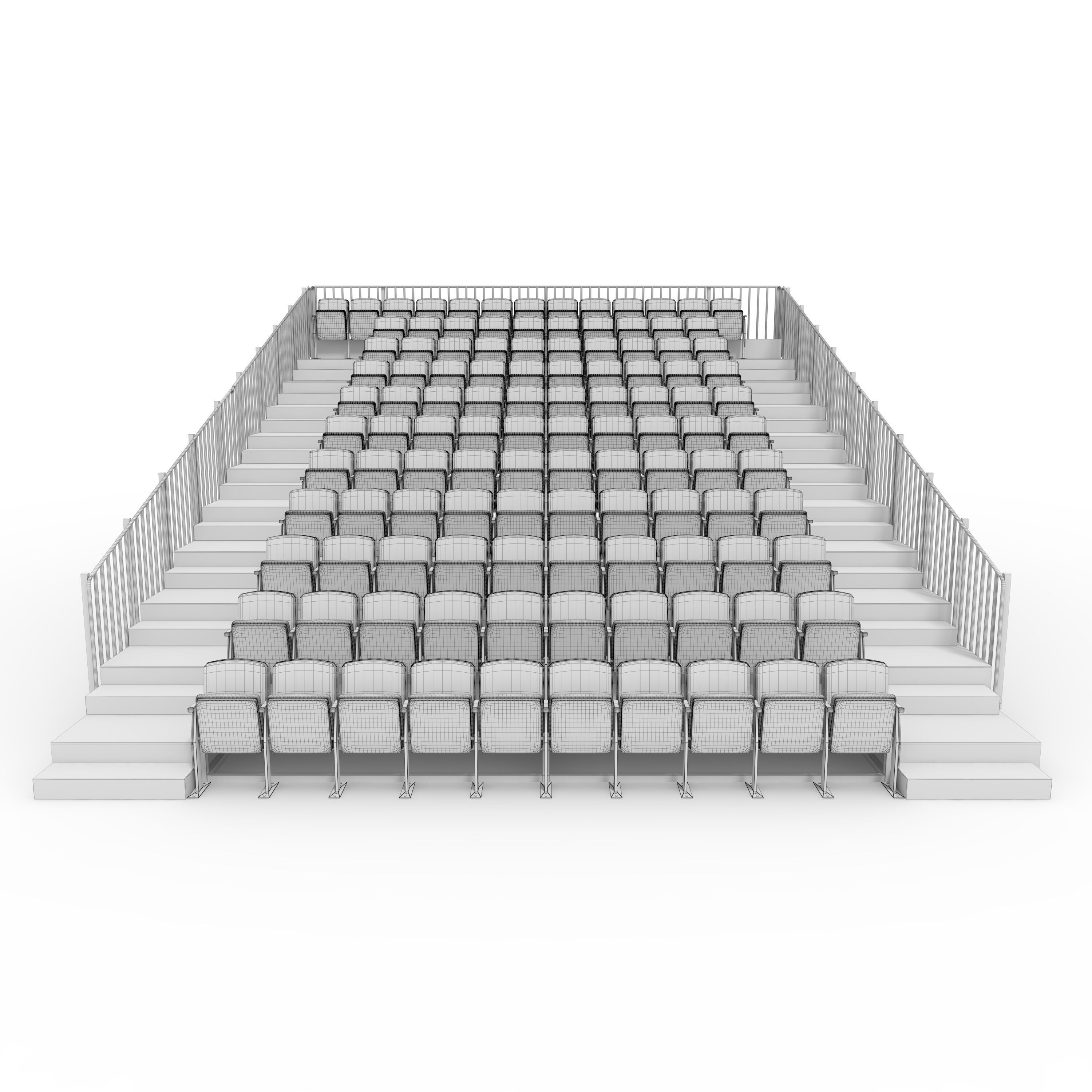 Bleachers 20 3D model_11